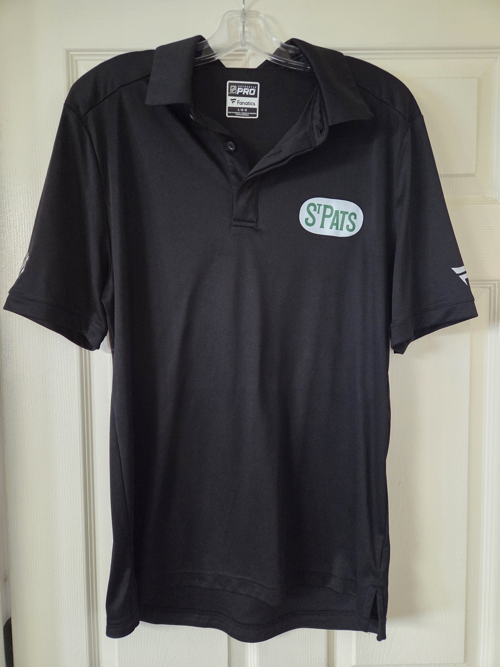 Toronto Maple Leafs St Pats Fanatics Pro Mens L black Golf Polo